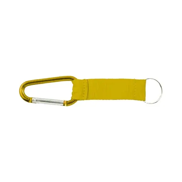 Custom Heavy-Duty Carabiner Keychain Strap with Logo Patch
