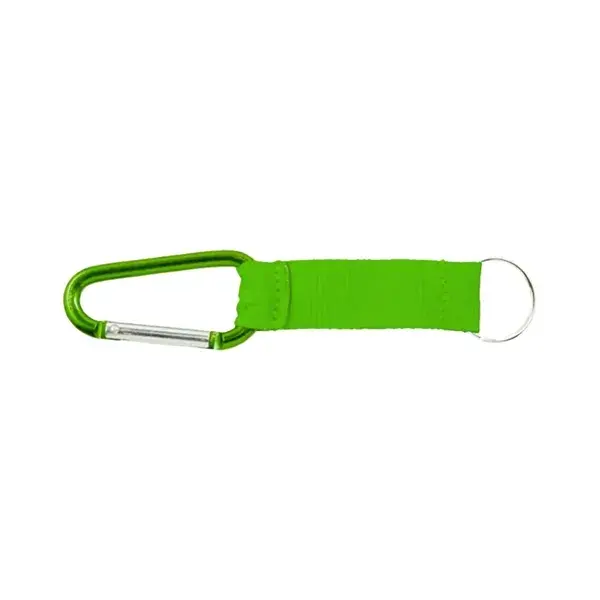 Custom Heavy-Duty Carabiner Keychain Strap with Logo Patch
