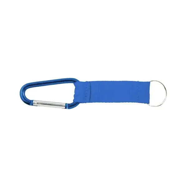 Custom Heavy-Duty Carabiner Keychain Strap with Logo Patch