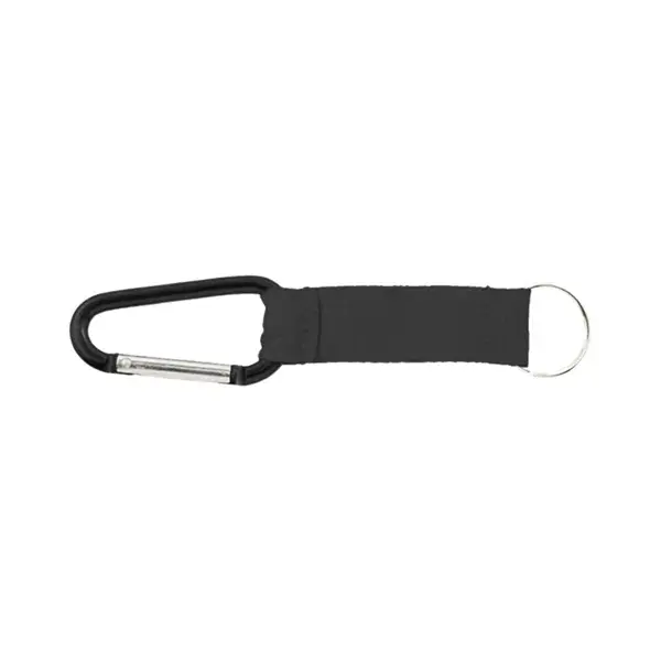 Custom Heavy-Duty Carabiner Keychain Strap with Logo Patch