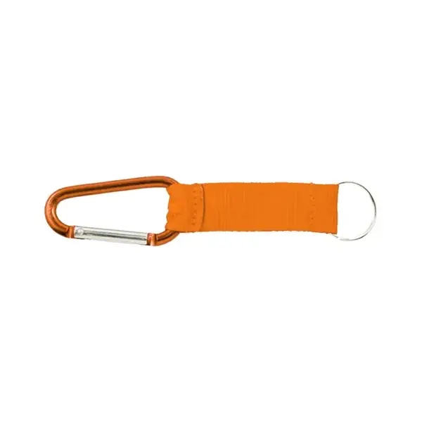 Custom Heavy-Duty Carabiner Keychain Strap with Logo Patch