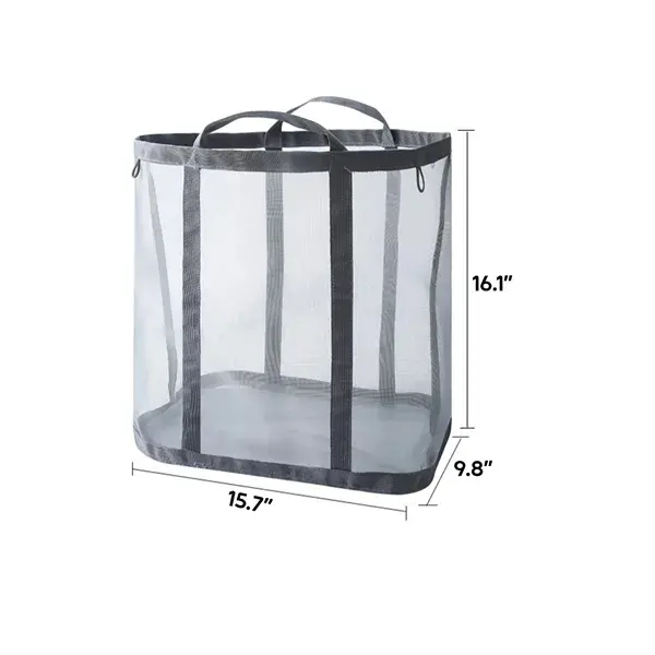 Foldable Large Capacity Nylon Mesh Laundry Basket