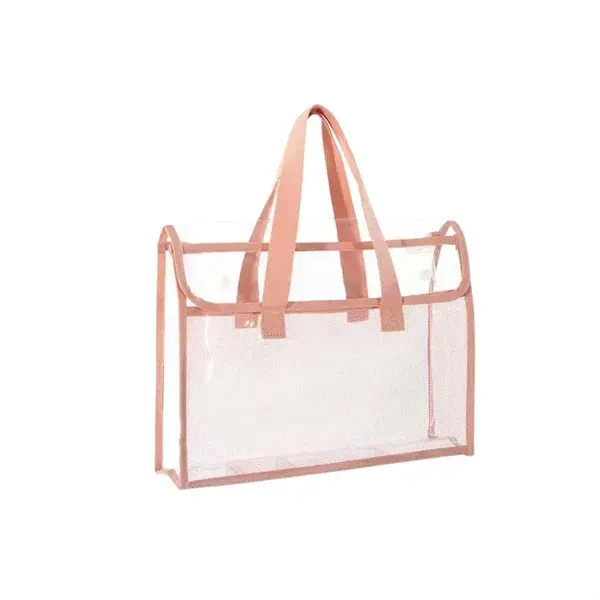 Large Capacity Clear Mesh Portable Study Bag