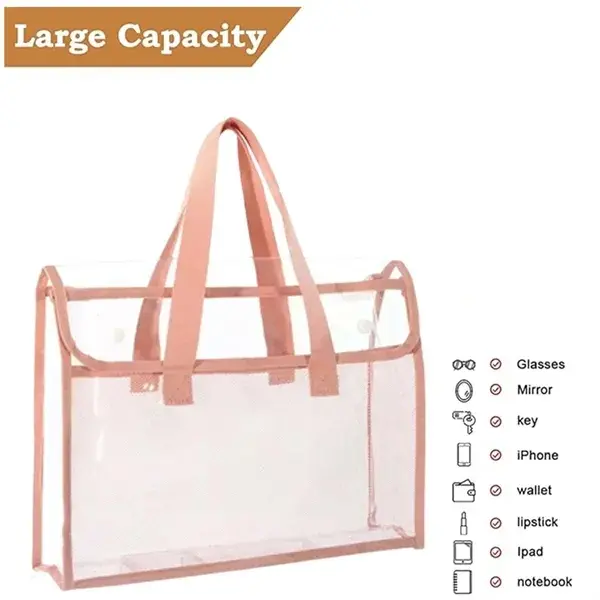 Large Capacity Clear Mesh Portable Study Bag