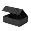 Luxury Magnetic Black Gift Box with Satin Insert